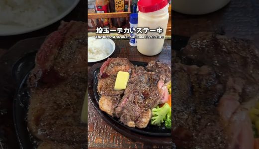 【デカ盛り】埼玉一デカいステーキがやば過ぎた！【坂戸市】