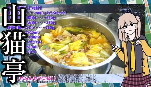 【鍋物の簡単レシピ】白菜と豚小間肉と鶏むね肉と鰯のツミレを使った「寄せ鍋」！絶品！