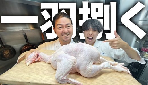 【🐓】鶏肉丸ごと捌く！明治30年から続く老舗鳥料理のプロから丸鳥の捌き方を教わって全部位捌き切ります！！