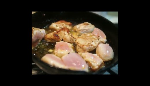 【耳鳴り,入眠,作業用ASMR料理音】鶏むね肉をひっくり返す耳鼻科医 #cooking #料理 #food #簡単レシピ #おうちごはん