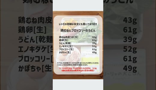 鶏むねとブロッコリーのうどん（手作り犬ごはん）