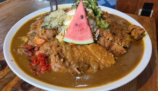 山梨県 デカ盛りの聖地「ぼんち食堂」【ミックスカツカレー1800円】甲斐市