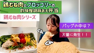 【鶏むね肉とブロッコリーの酢味噌胡麻あえ】まだまだやります！鶏胸肉シリーズw最近バッグの中はどうですか？