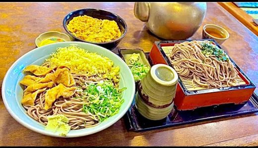 【岐阜大盛り】冷やしたぬきそば特大・ざるそば大盛・親子丼大盛/そば更科【岐阜県岐阜市京町】