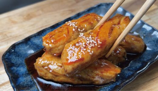 おかずに弁当に【鶏ひき肉で甘辛】　鶏挽肉とごぼう甘辛焼き。