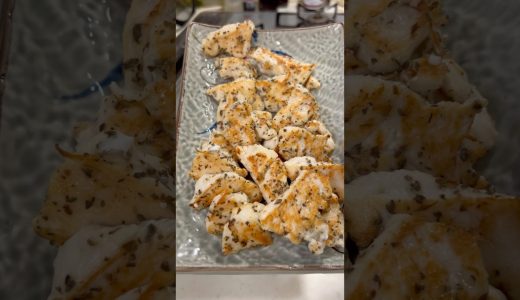 30kg痩せた男が食べている鶏むね肉のバジニンニク焼きの作り方を紹介します！#shorts #short