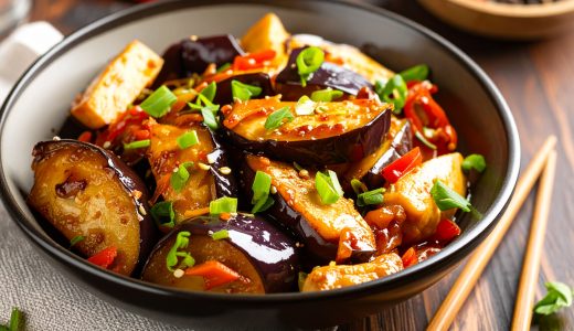 卵白で鶏むね肉がしっとり！ナスと鶏むね肉のさっぱり甘酢炒め【簡単レシピ】