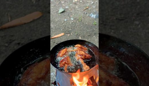 『キャンプ飯』 台湾唐揚げ作ってみた！in滝沢園　#カルディ #焚き火 #ソロキャンプ #からあげ