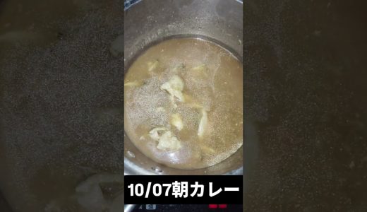 10/07#朝カレー #豚肉 #鶏むね肉 #トマト #ブロッコリー #ニンニク#カレー #カレー好き #カレー #料理 #cooking #カレースタグラム #自炊 #カレーライス #簡単レシピ#朝活