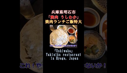 【デカ盛りご飯特大 焼肉】焼肉店でご飯を特大にしたらすごい量になった！絶望感が満載で完食できるか #うしわか #兵庫 #デカ盛り #明石市 #焼肉 #焼き肉 #特大 #大盛り #大食い #shorts