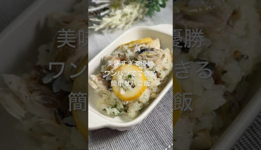 美味すぎて優勝！ワンパンでできる簡単サバご飯　#骨とりサバ#ワンパン#サバレシピ