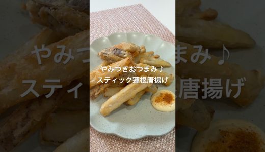 やみつきおつまみ♪スティック蓮根唐揚げ#簡単レシピ #かんたんおつまみ#おうち居酒屋#蓮根レシピ