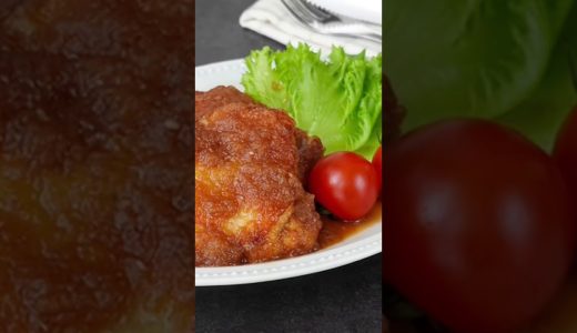 皮パリ爆音！旨み洪水…鶏もも肉の悪魔オニオン煮からめ🔥 外カリ中ジューシー＋甘旨オニオンは最強です。