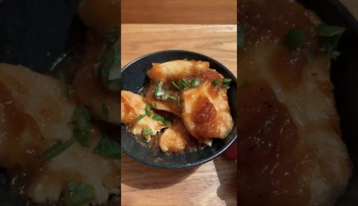 仕事帰りの独りメシ『鶏むね肉の甘辛みぞれ煮』 #料理 #グルメ好き #飯テロ #cooking #今日の晩ごはん #簡単レシピ #自炊