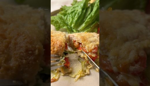 簡単おしゃれ✨チーズチキンの包み焼き🧀#簡単レシピ #オーブン料理