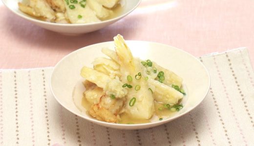 【3分クッキング公式】たけのこと鶏肉の揚げだし