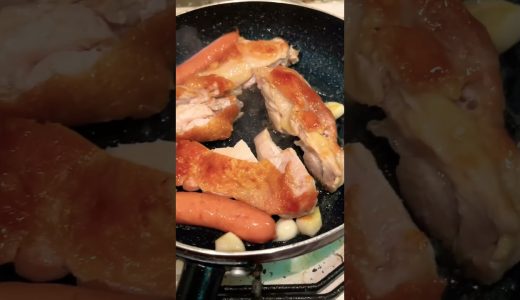 肉を焼くだけ #料理 #自炊 #チキンステーキ