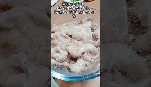 【お得なアレンジレシピ】⑤コスパ最強！鶏むね肉ともやしで作る『超柔らか鶏むねもやし』2026年4月24日