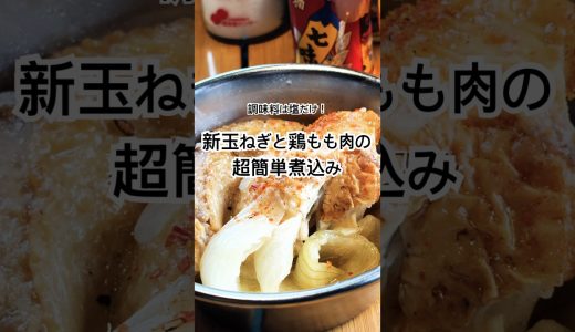 新玉ねぎと鶏もも肉の超簡単煮込み