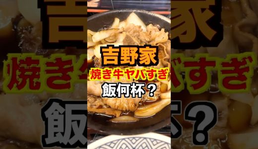 【吉野家】新作焼き牛がヤバすぎた！大盛り何杯いける？