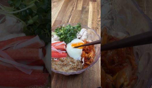 高タンパク低脂質「キャベツのごちゃ混ぜサラダ」　#サラダレシピ　#キャベツ大量消費　#高タンパク低脂質　#かんたんレシピ　#ヘルシーメニュー　#ダイエット　#shorts #鶏むね肉