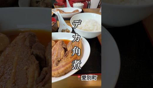 📍愛別町「愛別食堂おちこち」　でっかい角煮を食べれるお店！　#北海道グルメ　#愛別グルメ　#大盛り　#デカ盛り　#食べ歩き　#グルメ