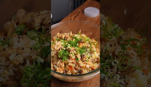 混ぜるだけで止まらない。鶏ごぼうめし 🍚Japanese Chicken Rice