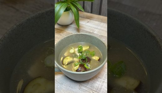 なす×鶏むねの和風だしスープ