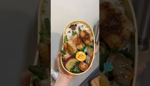 【アスパラ手羽先巻き🍖】無理やり巻いてみた結果…😂 #料理 #お弁当 #shorts