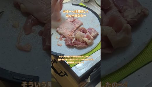 唐揚げの為にノポ……鶏もも肉を漬け込みますも！ #料理 #今日の晩ごはん #料理男子 #簡単レシピ #料理動画 #からあげ #空揚げ #cooking