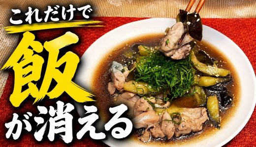 【簡単・節約】鶏もも肉となすが最高でした｜大葉香る生姜照り煮