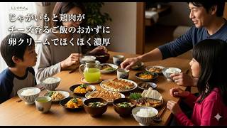 チーズがこんがり香る、鶏フィレとじゃがいもの卵クリームソース焼き